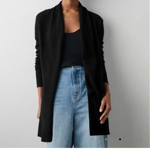 White + Warren Essential Cashmere Trapeze Cardigan size Small